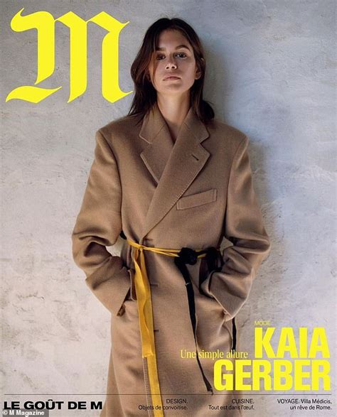 Kaia Gerber notably poses topless for the cover of M Magazine